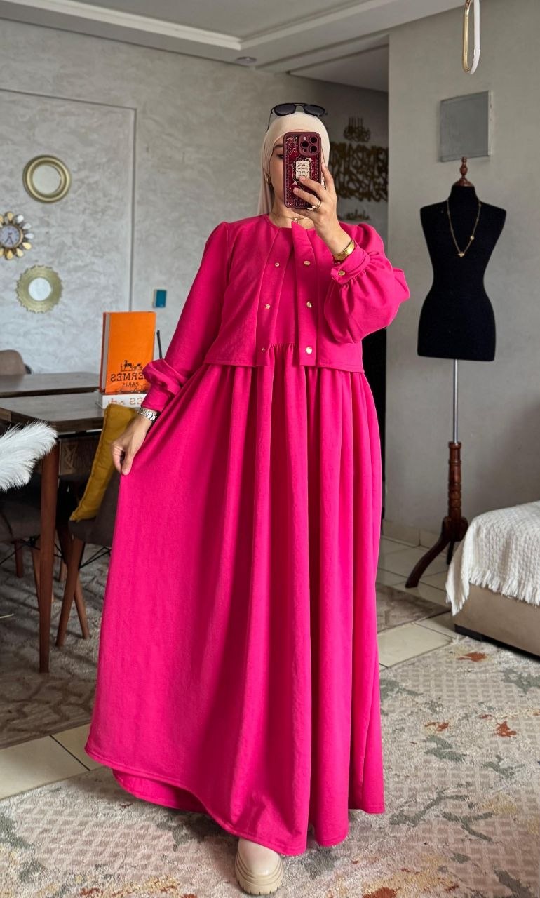photo_5970032373288079172_y Fuchsia Elegance Set - الصورة 1